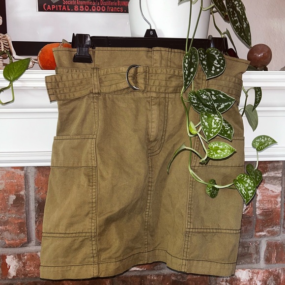 Wild Fable Army Green Mini Skirt - Picture 1 of 3